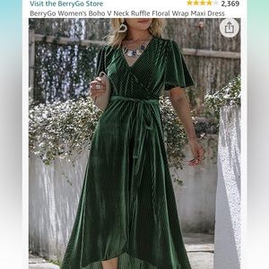 Green Wrap Dress